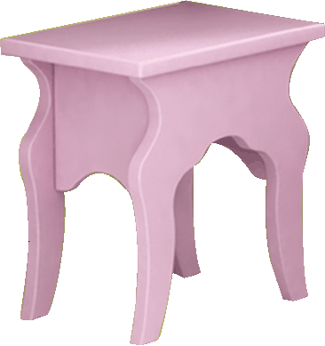 Стул-скамейка для рабочего стола, серия Любимая Принцесса, материал МДФ