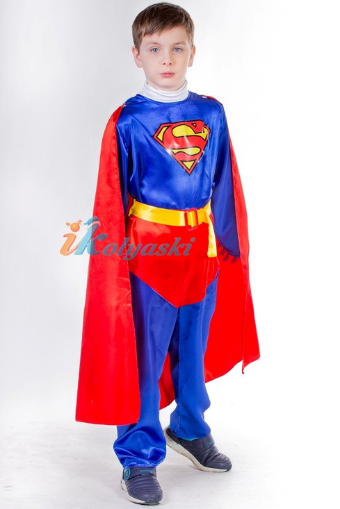 Костюм Супермена фирменный, Детский карнавальный костюм Супермена серии Карнавалия фирмы Остров игрушки
