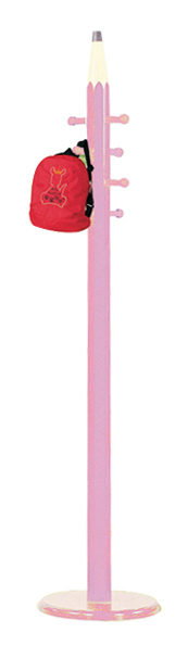 Стойка-вешалка для детской одежды Карандаш, цвет Розовый, материал МДФ, Lotus Car Bed